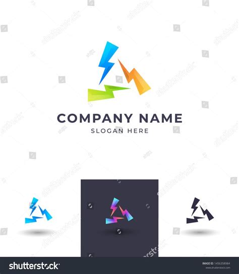 Abstract Bolt Logo Designvector Lightning Storm Stock Vector Royalty