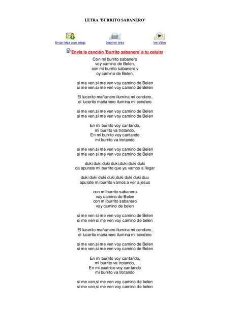 Burrito Sabanero Letra Completa - Burrito Walls