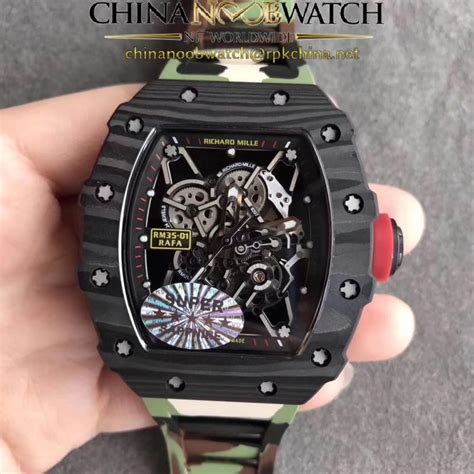 RM35 02 Rafael Nadal KVF Forged Carbon Skeleton Dial M8215 Noob