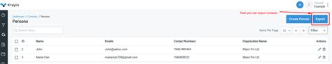 How To Add Contacts In Krayin Larvel Crm Laravel Crm Software