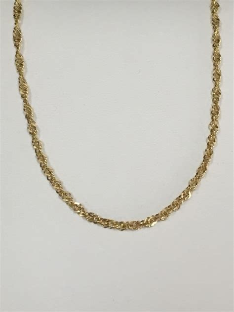 Sold Price: Dazzling 18K Italian Gold Necklace - September 6, 0115 4:00 ...