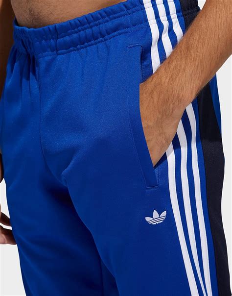 Adidas Originals Synthetic 3 Stripes Wrap Tracksuit Bottoms In Blue For