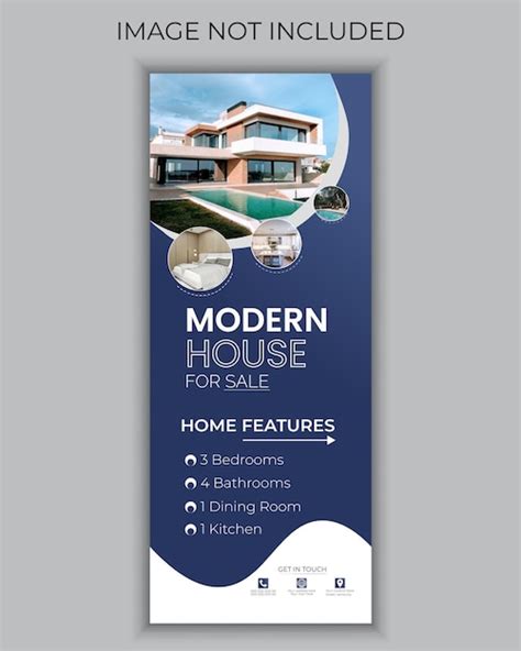 Premium Vector Real Estate Rollup Banner Design