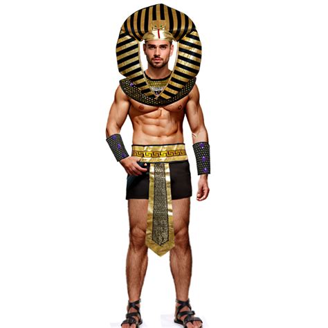 Carnaval Hombres Cosplay Egipto Faraón Rey Accesorios De Disfraces