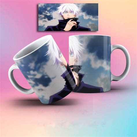 Caneca Jujutsu Kaisen Satoru Gojo Anime Presente Shopee Brasil