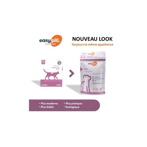 Complément alimentaire Easypill Chat Skin peau et pelage du chat