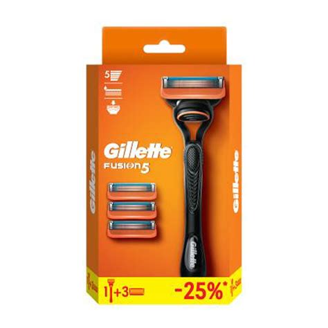 Станок для бритья Gillette «Fusion», + 3 кассеты (ПОД ЗАКАЗ) купить по ...