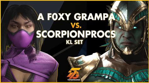 Scorpionprocs Vs A F0xy Grampa Kotal Kahn Vs Mileena Kombat League