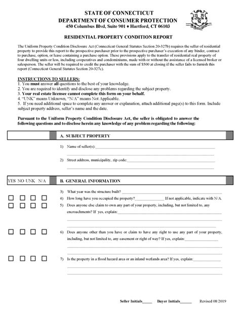 Free Connecticut Residential Purchase And Sale Agreement PDF Word