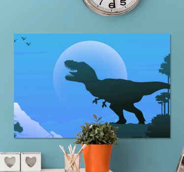 Leinwandbild Dinosaurier Dinosaurier Langer Hals Tenstickers