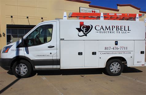 Utility Truck Lettering Transit Vinyl Graphics Electric Company Fleet