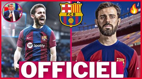 BERNARDO SILVA AU FC BARCELONE C EST BOUCLÉ POUR 60 MILLIONS