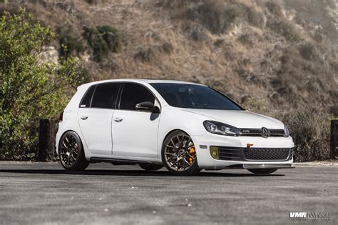 Volkswagen Golf Gti Vi White Vmr V810 Wheel Wheel Front