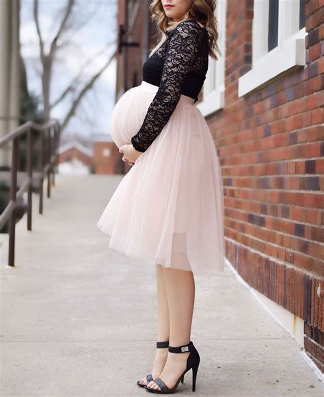 Maternity Outfit Maternity Shoot Valentines Day Outfit Pink Tulle