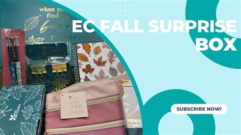 Erin Condren Seasonal Surprise Box Fall 2022 Box Unboxingreview