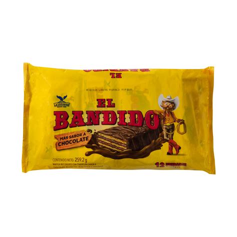 Pack 12 Und Galleta El Bandido Waffer Chocolate 2592g 919533