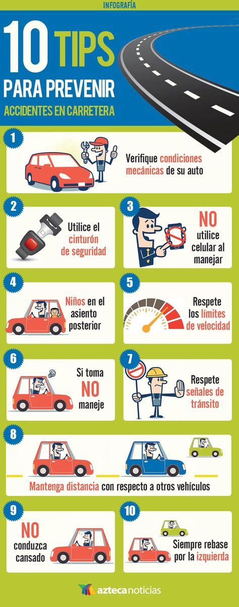 10 Tips Para Prevenir Accidents En Carretera Infografia