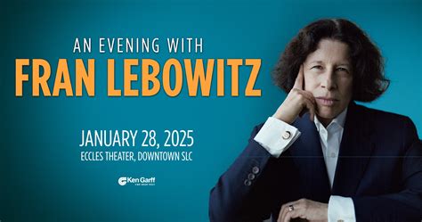 An Evening With Fran Lebowitz Live At The Eccles