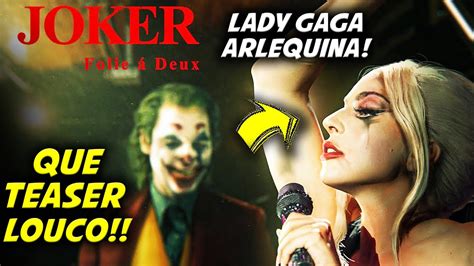 Teaser Coringa Lady Gaga Aparece De Arlequina Joker Folie A Deux