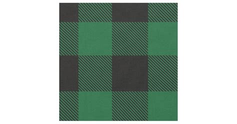 Forest Green Black Xl Buffalo Check Plaid Tartan Fabric Zazzle