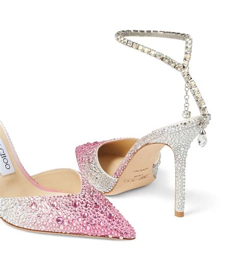 Jimmy Choo Saeda 100 Embellished Pumps Harrods Sg