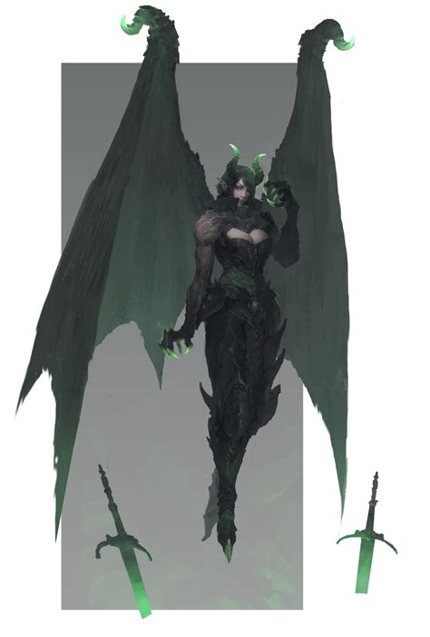 Artstation Succubus Ben Juniu Fantasy Artwork Dark Fantasy Art