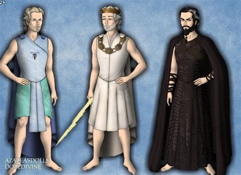 Poseidon, Zeus and Hades by dracarysVG on DeviantArt