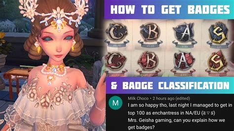 How To Get Badge In Identity V Classification Youtube