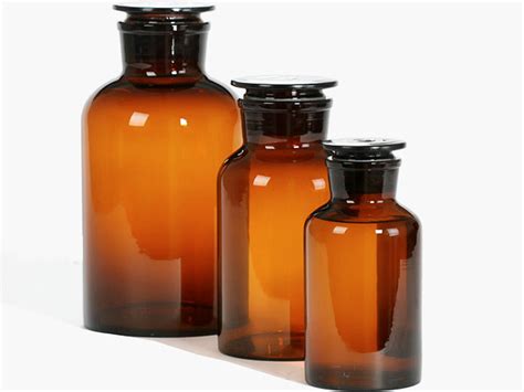 Склянка для реактивов 500 мл (штанглас) из темного стекла с широкой ...