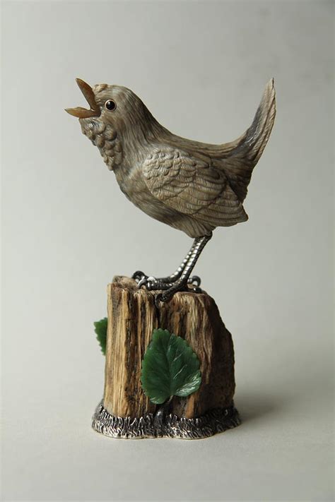 Wren Bird Sculpture By Nataliia Dy Fine Art America