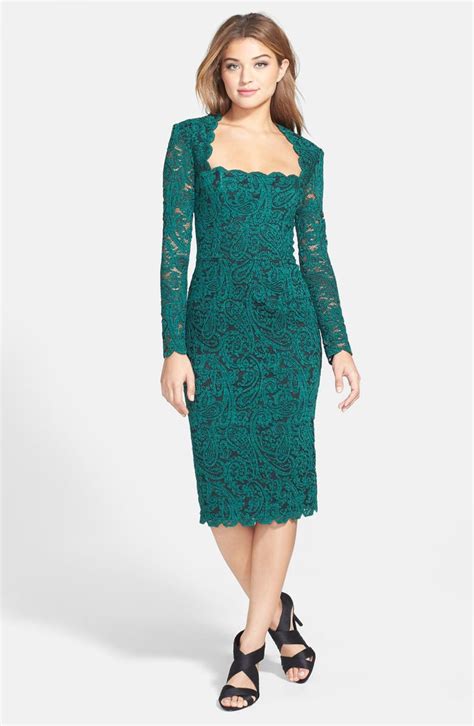 Maggy London Square Neck Lace Sheath Dress Nordstrom