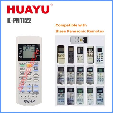 Huayu K PN1122 Universal Remote Control For Panasonic Air Conditioner