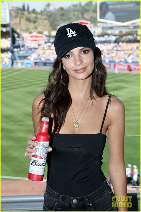 David Beckham And Emily Ratajkowski Head To The Ball Game For Dodgers