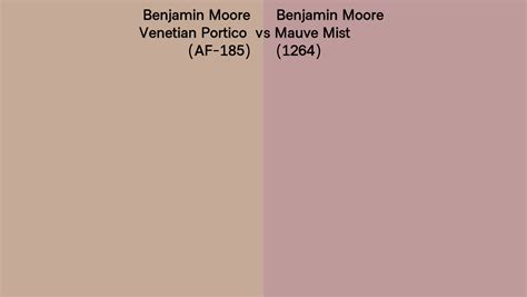 Benjamin Moore Venetian Portico Vs Mauve Mist Side By Side Comparison