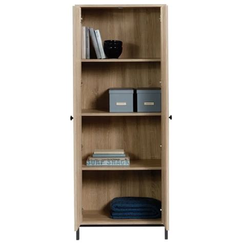 Sauder North Avenue Contemporary Tall Wood Storage Cabinet In Charter Oak Coquitlam Centre