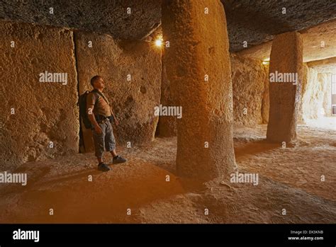 Dolmen De Menga Antequera Stock Photo Alamy