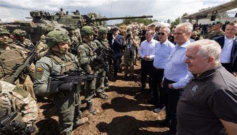 NATO Secretary General Visits Troops in German and Lithuanian Exercise ...