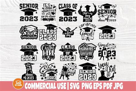 Senior Class Of 2023 SVG PNG Graduation Svg Bundle Instant Downloa