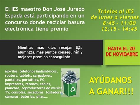 Reciclar Basura Electrónica Tiene Premio