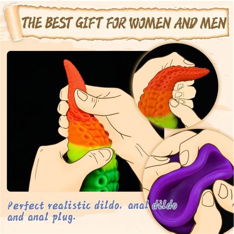 Fantasy Dildo Colorful Tentacle Dildo Octopus Huge Anal Plug Premium