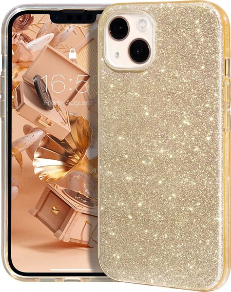 ONEFLOW Glitter Case kompatibel mit Apple iPhone 13 Hülle Glitzer