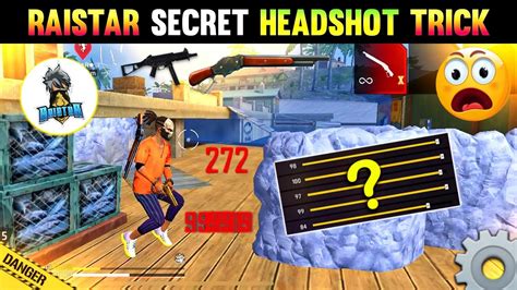 Raistar ⚙️ Secret Headshot Trick And Settings 😱 Superfast One Tap