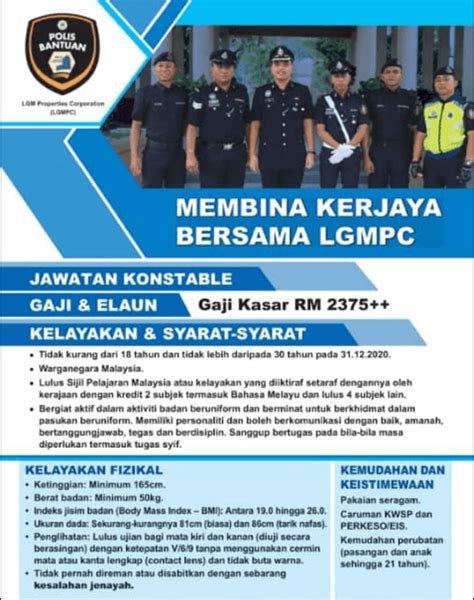 Ukuran Dada Untuk Polis Permohonan Konstabel Polis Yt1 Lihat Syarat