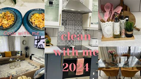 CLEAN WITH ME 2024 NEW KITCHEN AND LIVING ROOM EVERYDAY CLEANING