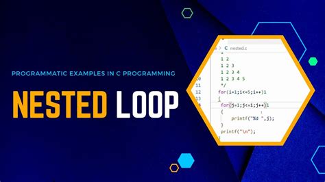 Nested Loops In C Programming Programmatic Examples Youtube