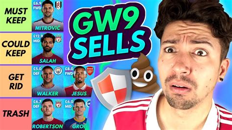 Fpl Gw Best Transfers Players To Sell Tier List For Gameweek