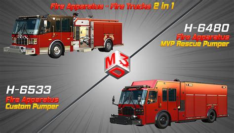 Ferrara Fire Apparatus Fire Trucks In D Model Collection Cgtrader