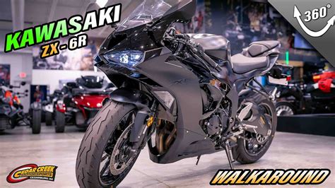 Walkaround 2024 Kawasaki Ninja® Zx™ 6r Abs Metallic Flat Spark Black