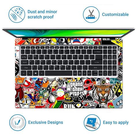 Tiger Sticker Bomb Laptop Skin – SkinsLegend