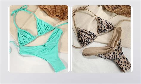 Woman New Fashion Micro Bikini Triangle Swimsuit Two Piece Swimwear Beachwear Swimming Suit